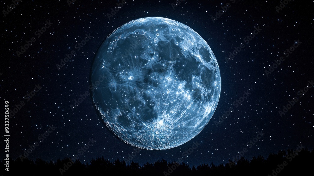 Full Moon in the Night Sky Full Moon in the Night Sky