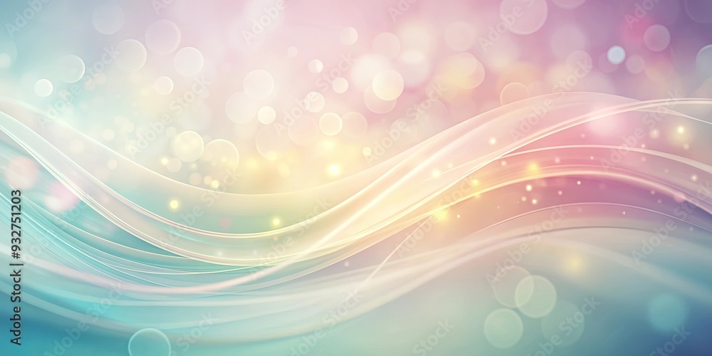 Soft, pastel colored background with gentle curves creating an ethereal atmosphere Soft, pastel colored background with gentle curves creating an ethereal atmosphere