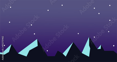 vector mountain and hill back...