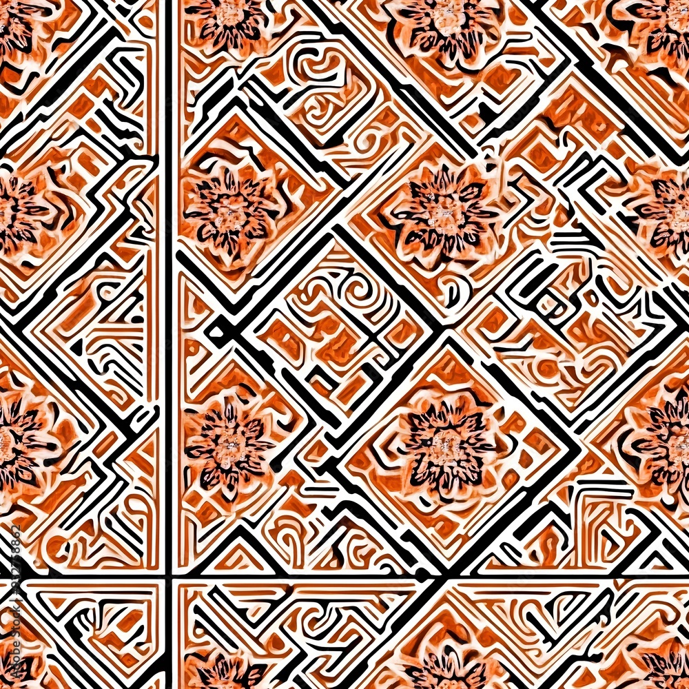 Popular Thai silk seamless pattern with a classic/traditional design. Popular Thai silk seamless pattern with a classic/traditional design.