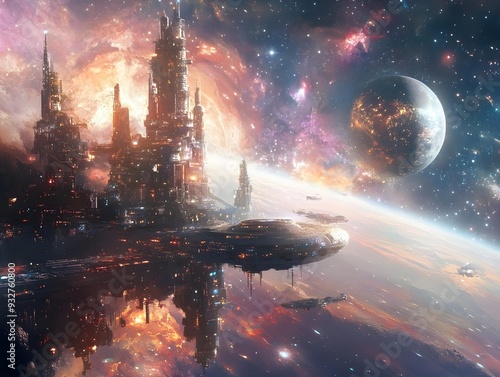 Interstellar warships traveling in the universe