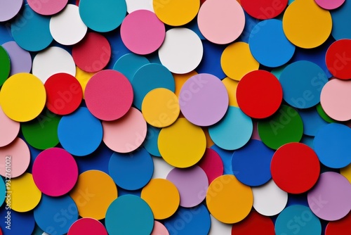 Wallpaper Mural abstract polkadot background, colorfull  Torontodigital.ca