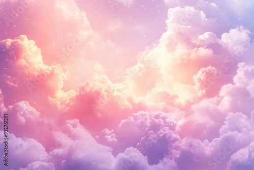 Cloud background with a pastel color 