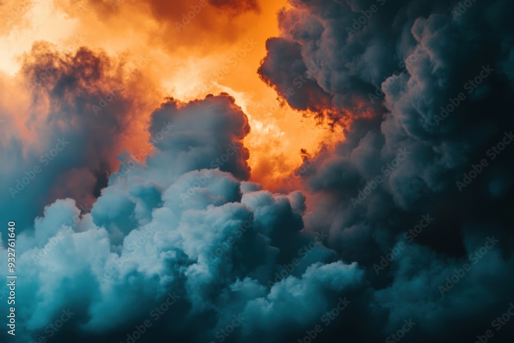 Cloud background with a pastel color