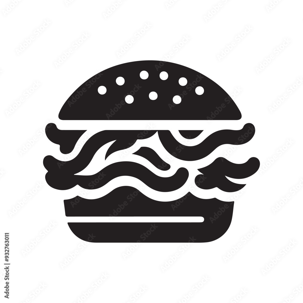Burger icon, Hamburger logo icon, Fast food icon, logo, silhouette, burger, fries, drinks, Symbols and signs of street food, Black Fast Food Icons Burger icon, Hamburger logo icon, Fast food icon, logo, silhouette, burger, fries, drinks, Symbols and signs of street food, Black Fast Food Icons