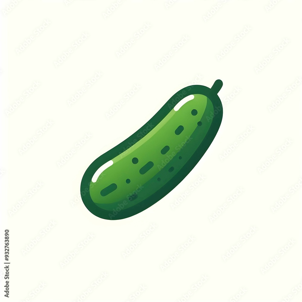 flat logo of vector Cucumber icon illustration vegetables flat logo of vector Cucumber icon illustration vegetables