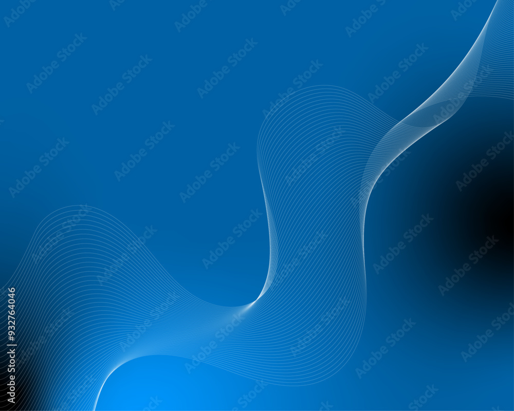 Abstract Gradient Wave Background with blue and black Tones Minimalistic Wavy Line Pattern for Modern illustration Abstract Gradient Wave Background with blue and black Tones Minimalistic Wavy Line Pattern for Modern illustration
