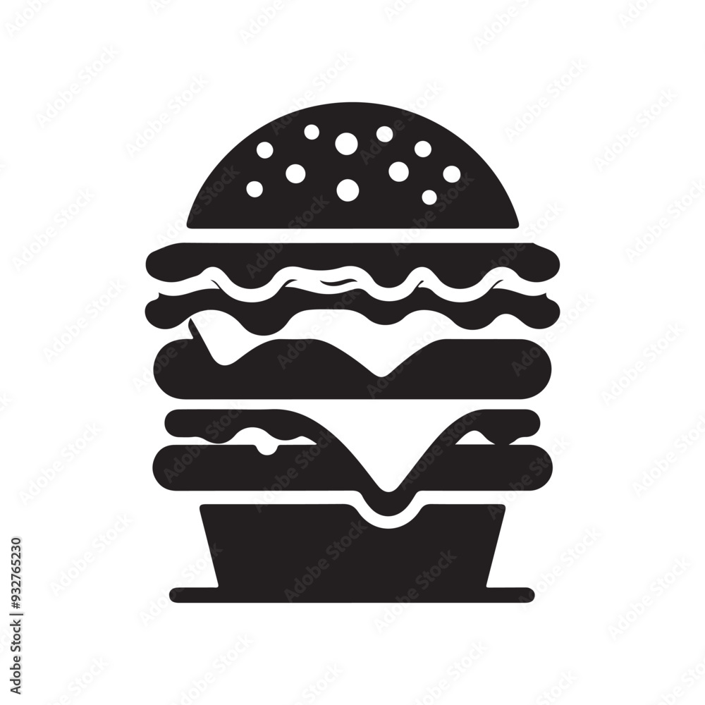 Burger icon, Hamburger logo icon, Fast food icon, logo, silhouette, burger, fries, drinks, Symbols and signs of street food, Black Fast Food Icons Burger icon, Hamburger logo icon, Fast food icon, logo, silhouette, burger, fries, drinks, Symbols and signs of street food, Black Fast Food Icons