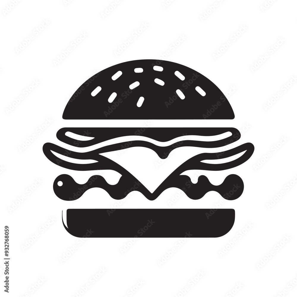 Burger icon, Hamburger logo icon, Fast food icon, logo, silhouette, burger, fries, drinks, Symbols and signs of street food, Black Fast Food Icons Burger icon, Hamburger logo icon, Fast food icon, logo, silhouette, burger, fries, drinks, Symbols and signs of street food, Black Fast Food Icons