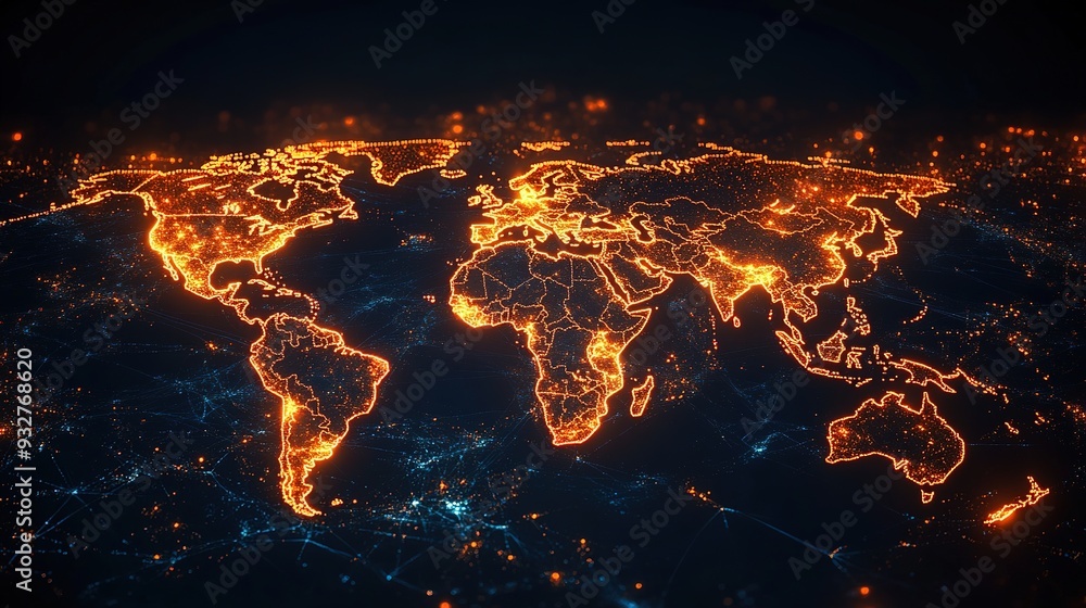Global network concept. World map. Business strategy. Global network concept. World map. Business strategy.