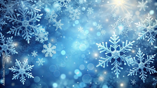 Snowflakes on a background, perfect for winter designs and overlays