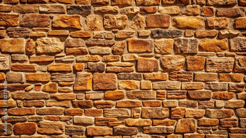 Obraz premium Weathered old brown stone wall background perfect for adding texture to your design projects