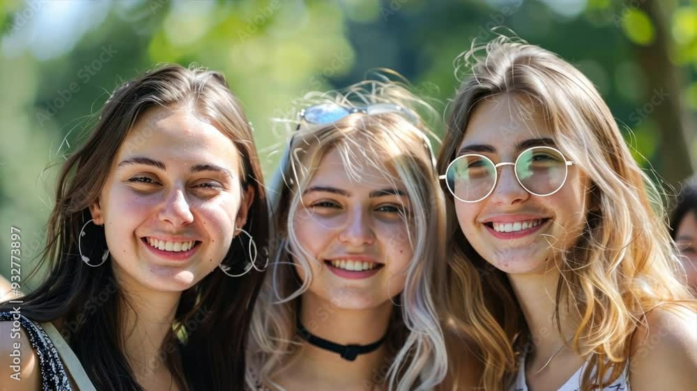 company friends women toothy smile good mood company friends women toothy smile good mood