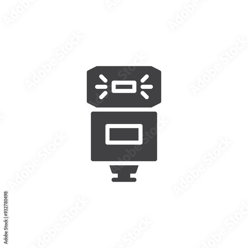 Camera flash vector icon