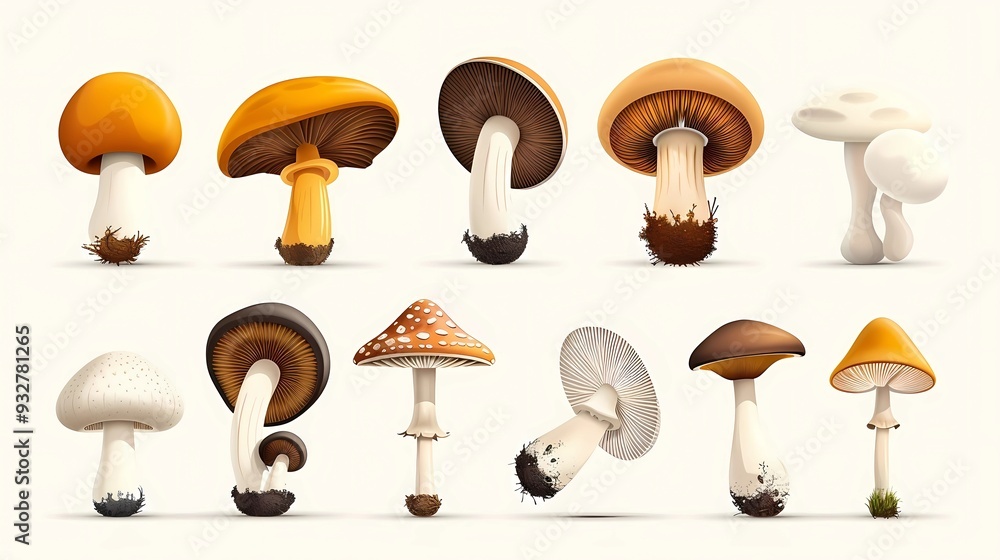 mushrooms illustration mushrooms illustration