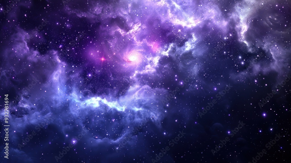 Fototapeta premium Cosmic Nebula: A Symphony of Stars and Gas