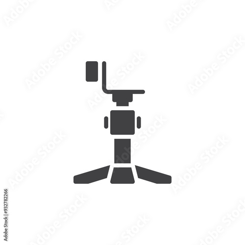 Handheld gimbal stabilizer vector icon