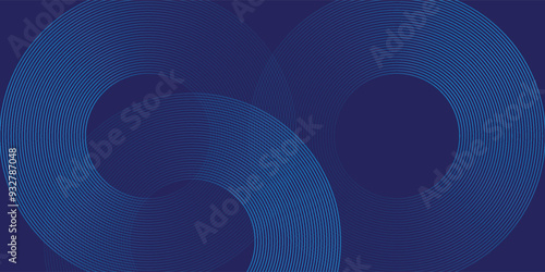 Create a bold look with a centric circle background featuring vector graphics of sound waves