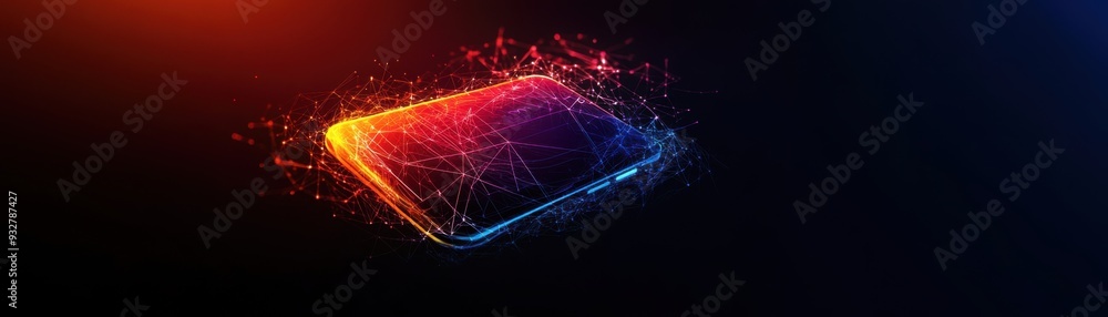 Futuristic Digital Wallet Integration Concept with Glowing Network of Connected Devices Futuristic Digital Wallet Integration Concept with Glowing Network of Connected Devices