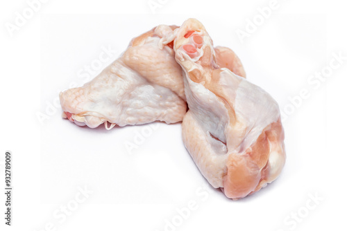 Chicken Drumette ((wingstick) on White Background photo