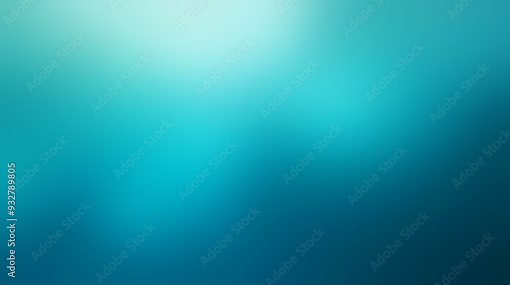 Fototapeta premium Aqua Color Gradient Background with Gentle Blending and Calming, Oceanic Shades