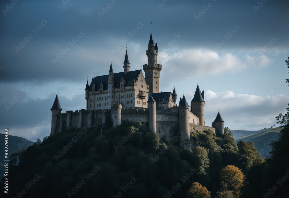 A beautiful castle in the heart of nature A beautiful castle in the heart of nature