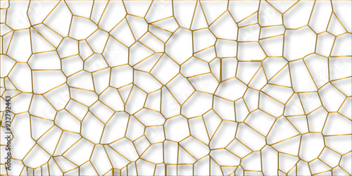 Abstract golden hexagon graphic ornament. arabian Stylish Seamless pattern on white background. Creative design. Design for book, notebook and calendar covers. high quality textile design, vector .	

