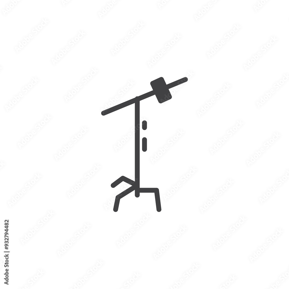 C-stand tripod vector icon C-stand tripod vector icon