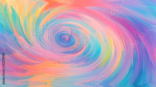 Wallpaper Mural Abstract Swirling Pastel Colors Torontodigital.ca
