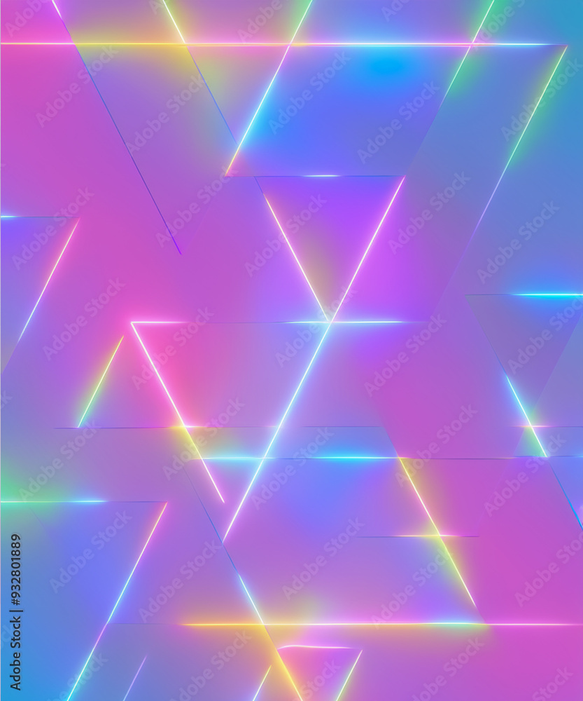 Neon abstract texture background with geometric triangle form shapes Neon abstract texture background with geometric triangle form shapes