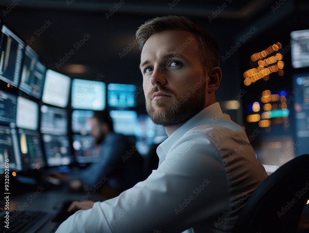 Man at Computer Man at Computer