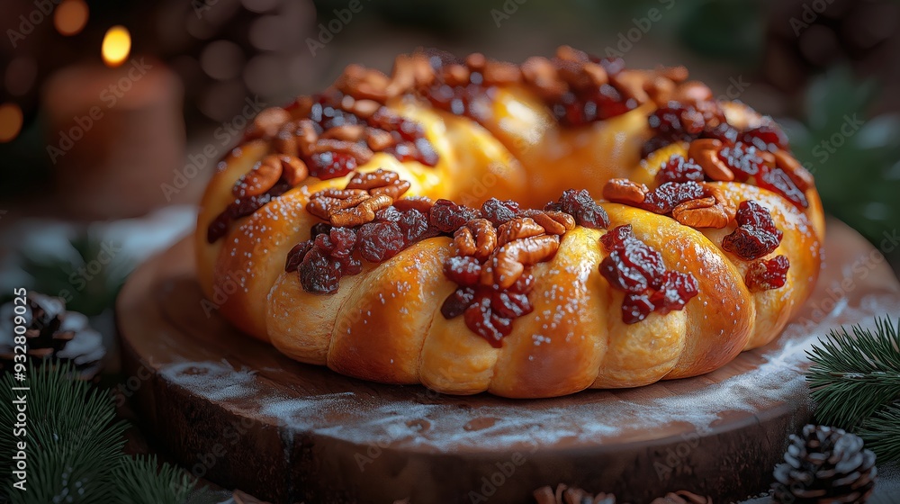 GPT
Image 1 Title:
Homemade Festive Bread Wreath with Dried Fruits and Nuts on a Wooden Platter, Warm and Cozy Holiday Atmosphere, Perfect for Christmas and Thanksgiving Celebrations GPT
Image 1 Title:
Homemade Festive Bread Wreath with Dried Fruits and Nuts on a Wooden Platter, Warm and Cozy Holiday Atmosphere, Perfect for Christmas and Thanksgiving Celebrations