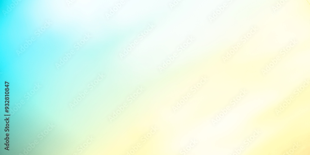 Obraz premium Blue summer background gradient color pastel yellow blue overlay pattern gold wallpaper beige Shadow Texture Leaf autumn wall light abstract floor wall gradient two tone, template for presentation.