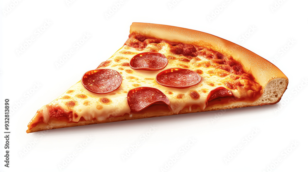 “Vector illustration of a pizza slice, isolated on a white background. The graphic features a detailed depiction of a pizza slice with toppings, including cheese, pepperoni, and vegetables, showcasing “Vector illustration of a pizza slice, isolated on a white background. The graphic features a detailed depiction of a pizza slice with toppings, including cheese, pepperoni, and vegetables, showcasing