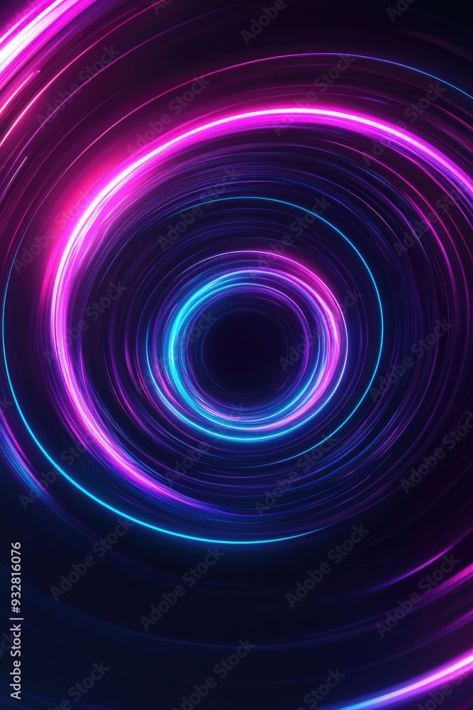 Purple blue spiral on dark background Purple blue spiral on dark background