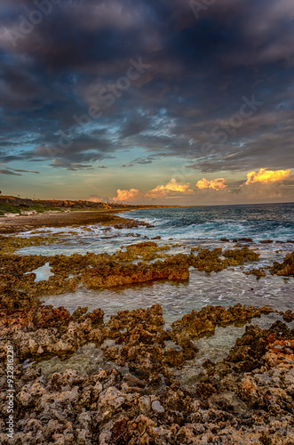 Colorful beach along the south shore of western Cuba, Guanahacabibes National Park. photo