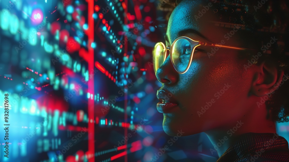Black African danger depiction for AI cyber security. Generative Ai Black African danger depiction for AI cyber security. Generative Ai
