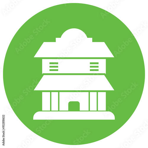 Palace, house, location icon
