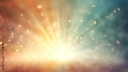 Wallpaper Mural Abstract Light Burst with Bokeh and Gradient Colors Torontodigital.ca