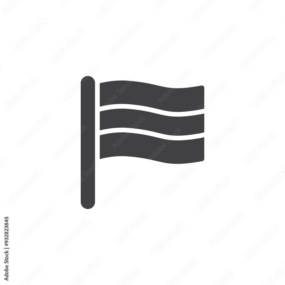 German Flag vector icon