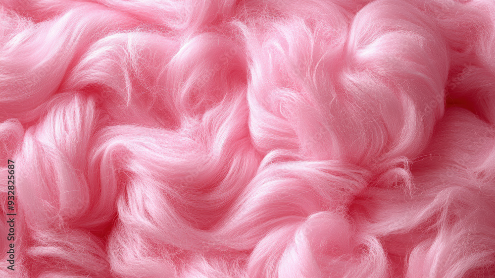 Fototapeta premium Pink Cotton Candy Seamless Background