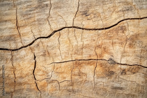 Detailed wood grain texture with visible cracks