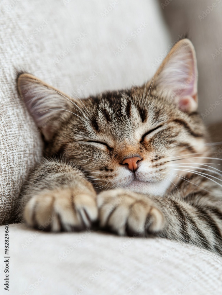 A cat retracting its claws after a play session, transitioning from playful excitement to a calm and relaxed demeanor. A cat retracting its claws after a play session, transitioning from playful excitement to a calm and relaxed demeanor.