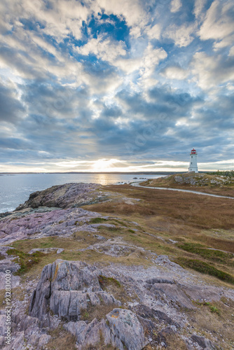 Canada, Nova Scotia, Louisbourg Lighthouse. photo