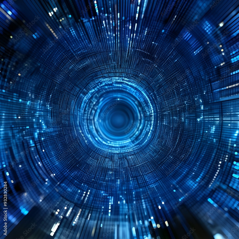 abstract-digital-background-with-micro-elements-creating-the-shape-of-a-tunnel abstract-digital-background-with-micro-elements-creating-the-shape-of-a-tunnel
