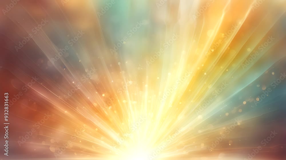 Abstract Radiating Light with Blurred Background Abstract Radiating Light with Blurred Background