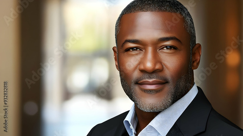 A man in a business suit wi...
