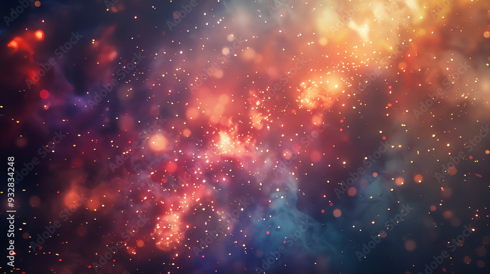 Colorful space, galaxy background Colorful space, galaxy background