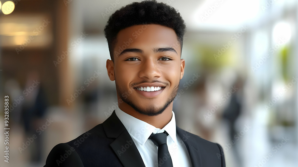 A smiling man in a suit, portrait. A smiling man in a suit, portrait.