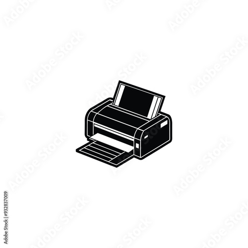 printer isolated on white